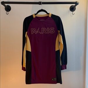 Jordan Paris Maroon and Yellow Long Sleeve